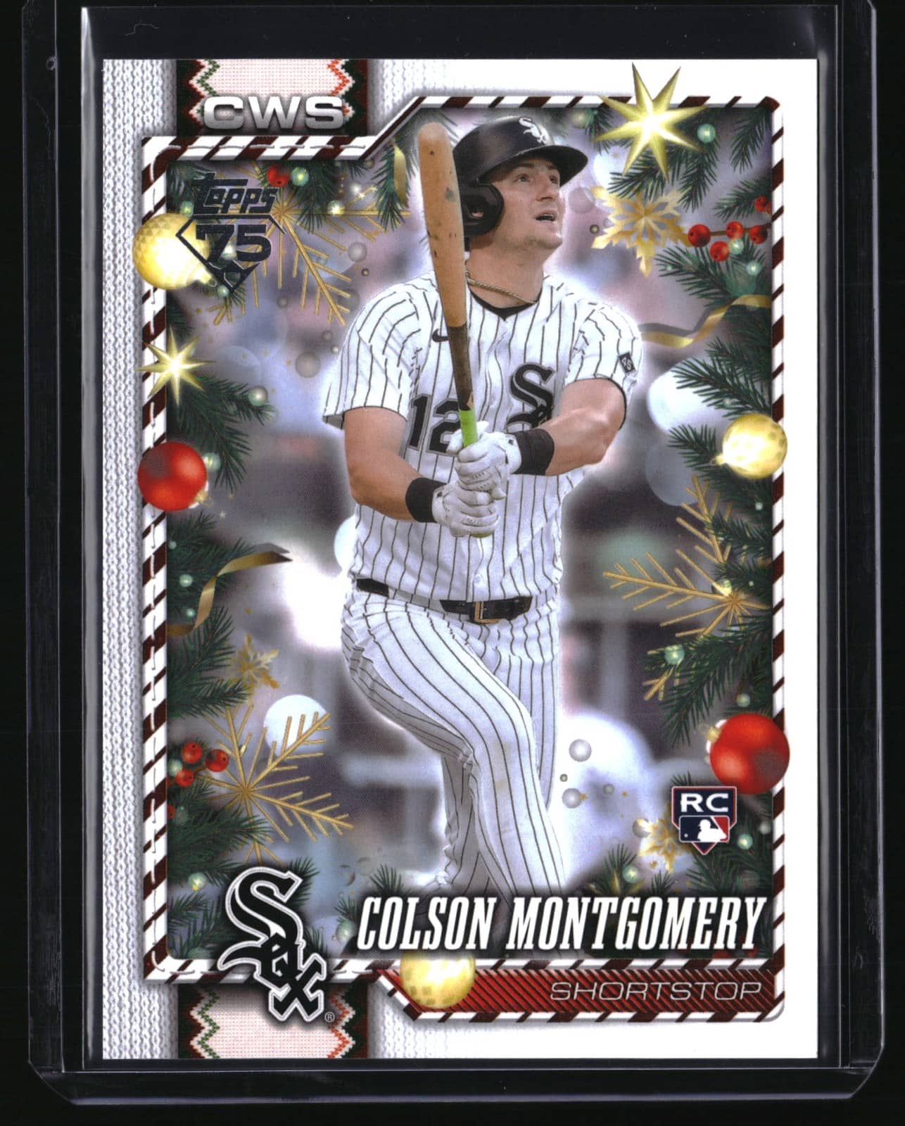 Colson Montgomery 2026 Topps Holiday #H30 Holiday Back Variation RC White Sox, photo 1