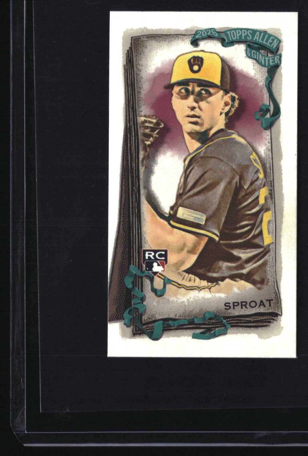 Brandon Sproat 2026 Topps Allen & Ginter #239 Mini RC Brewers Baseball Card, photo 1