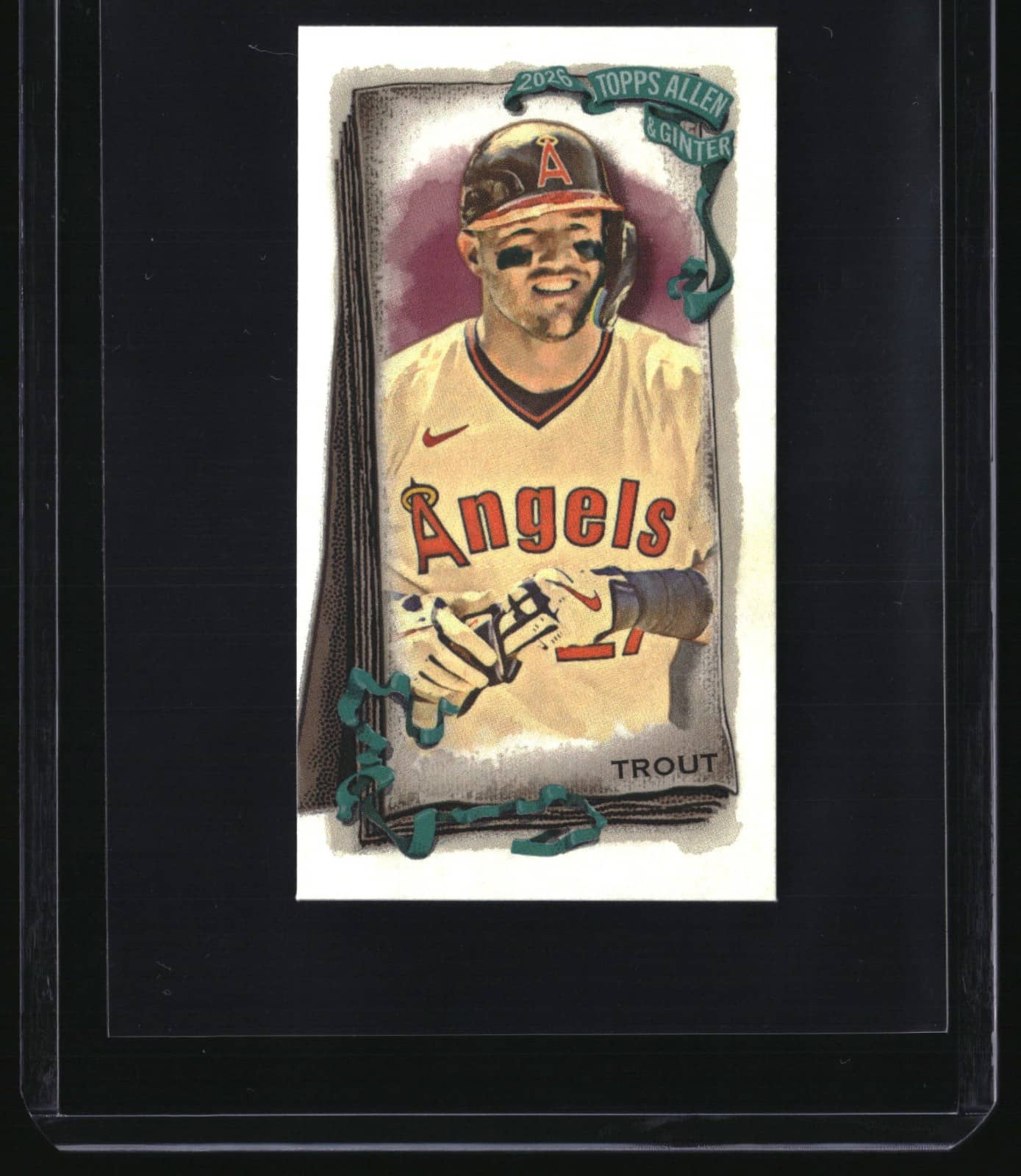 Mike Trout 2026 Topps Allen & Ginter #27 Mini Angels Baseball Card, photo 1