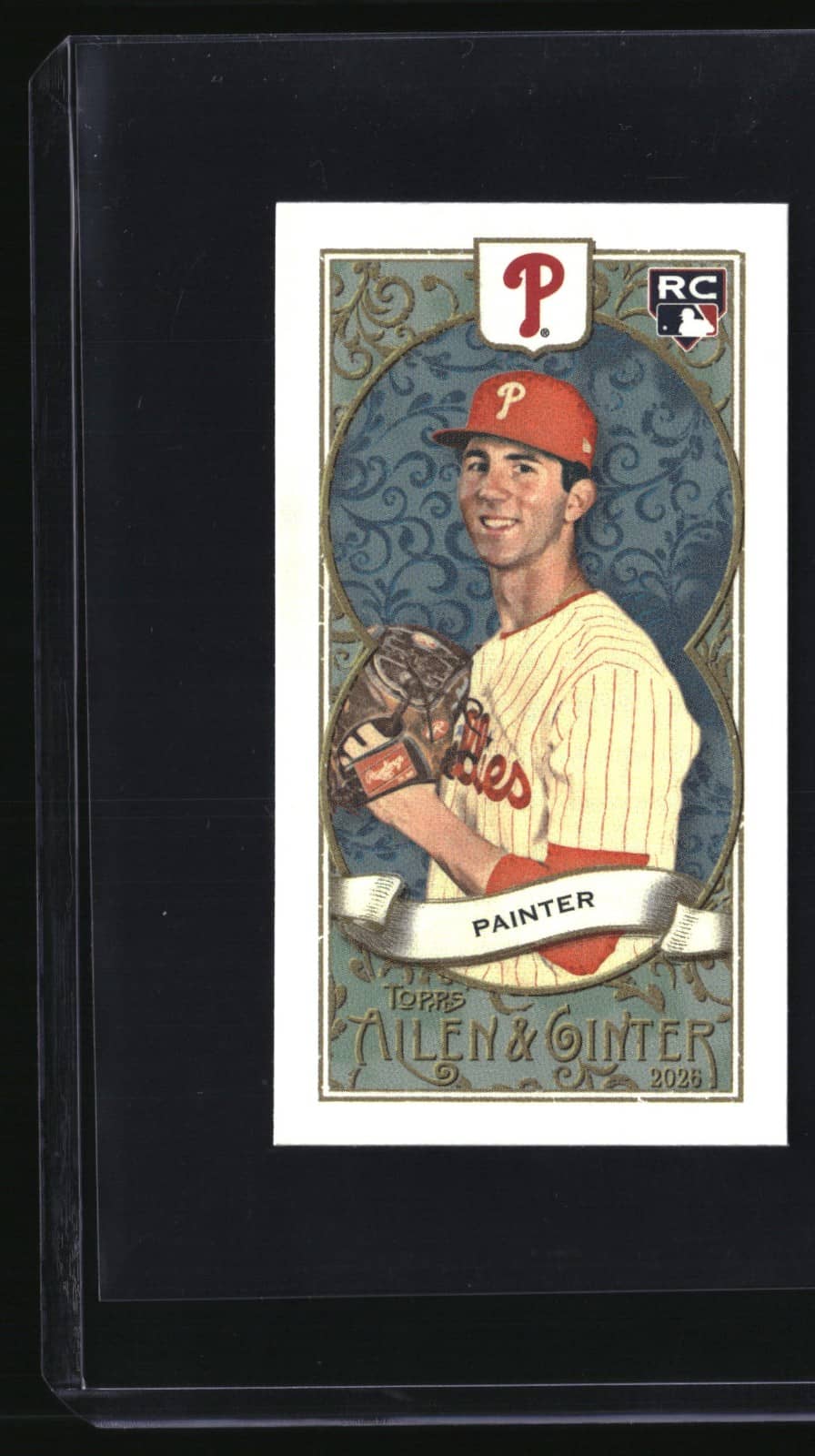 Andrew Painter 2026 Topps Allen & Ginter #N34-3 Mini RC Phillies Baseball Card, photo 1